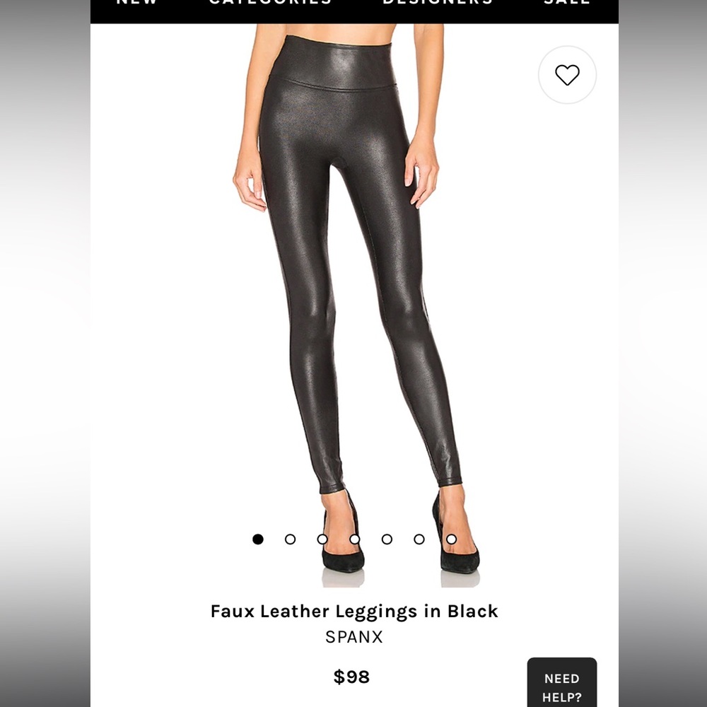 Women’s Spanx faux leather leggings
